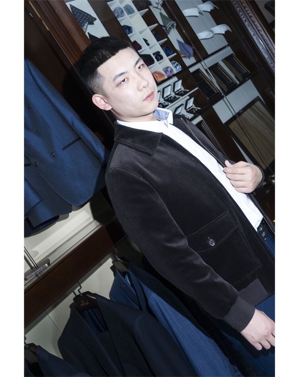 復(fù)古獵裝夾克